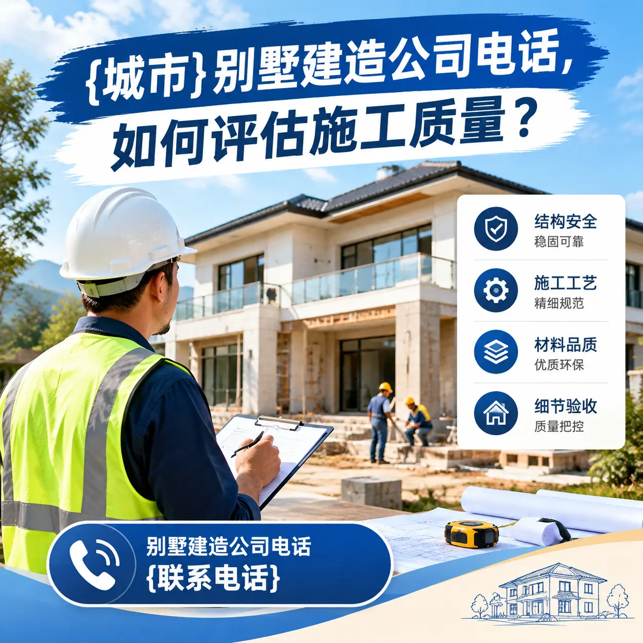汇川别墅建造公司电话，如何评估施工质量？