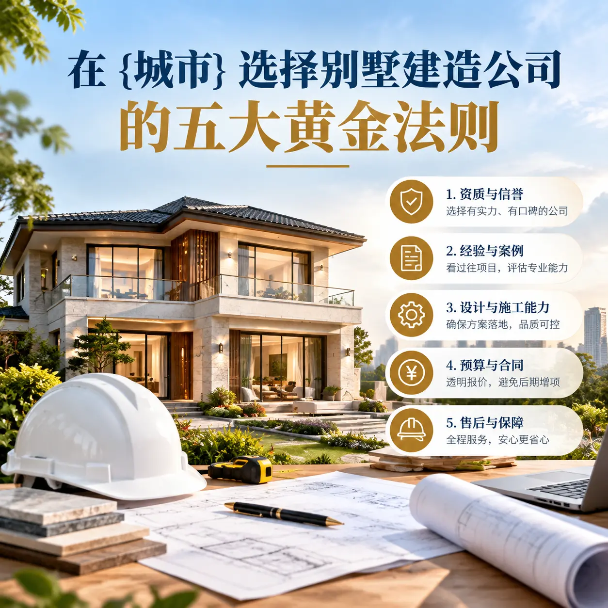在 汇川 选择别墅建造公司的五大黄金法则