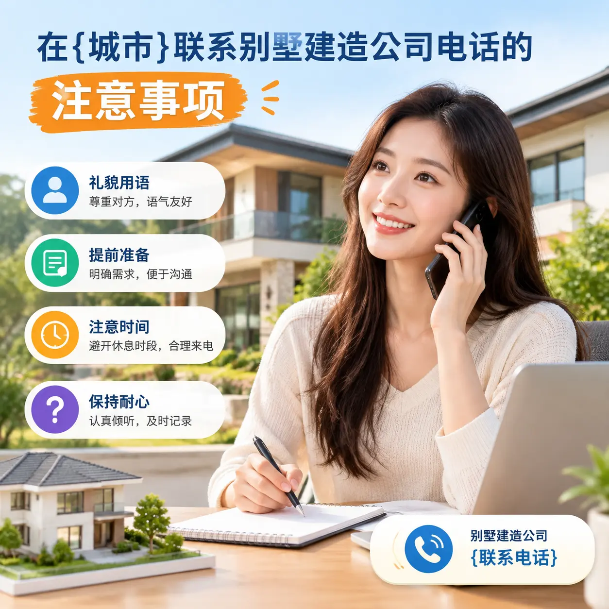 在汇川联系别墅建造公司电话的注意事项