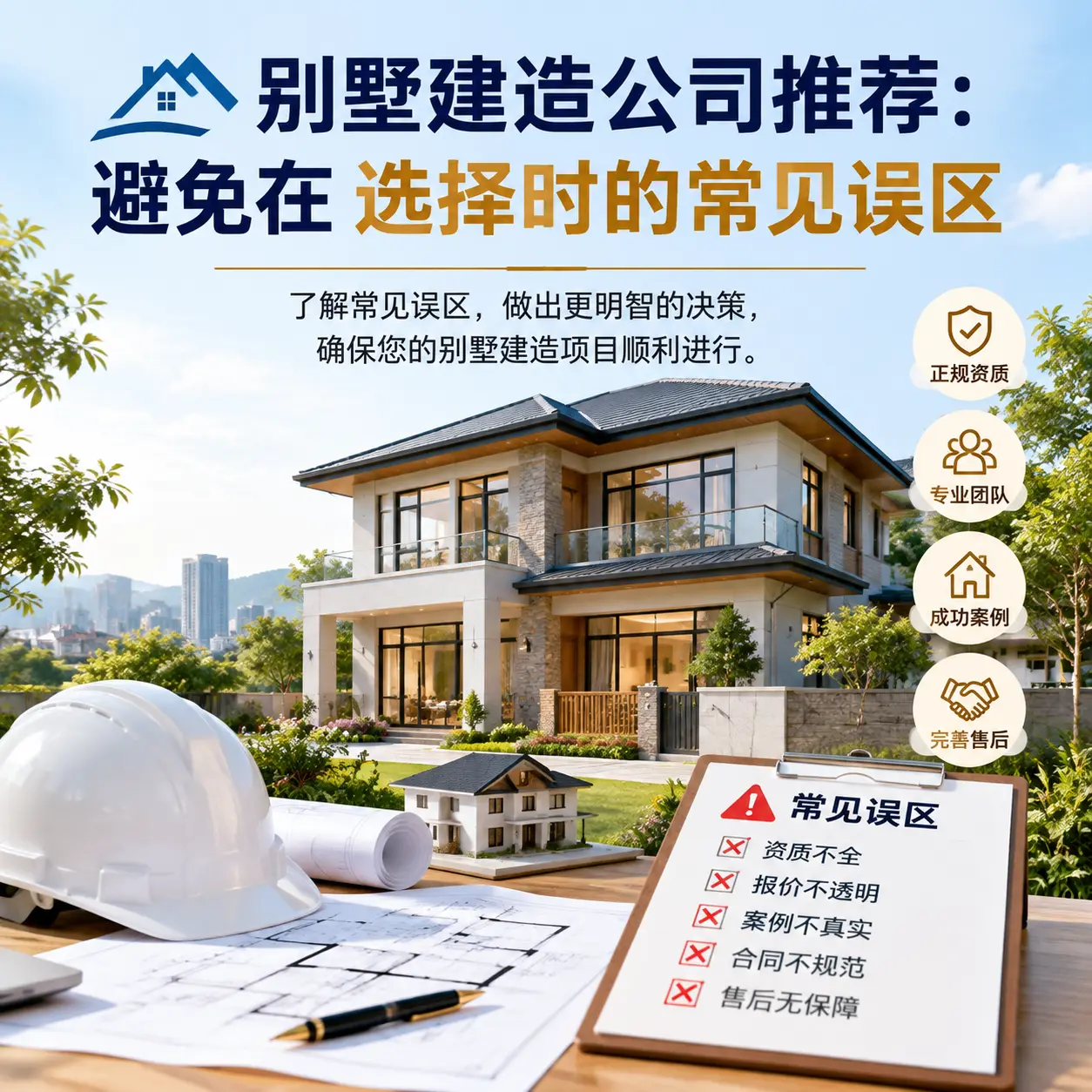 别墅建造公司推荐：避免在 汇川 选择时的常见误区