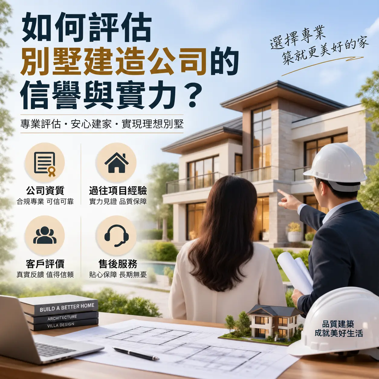 如何评估 汇川 别墅建造公司的信誉与实力?