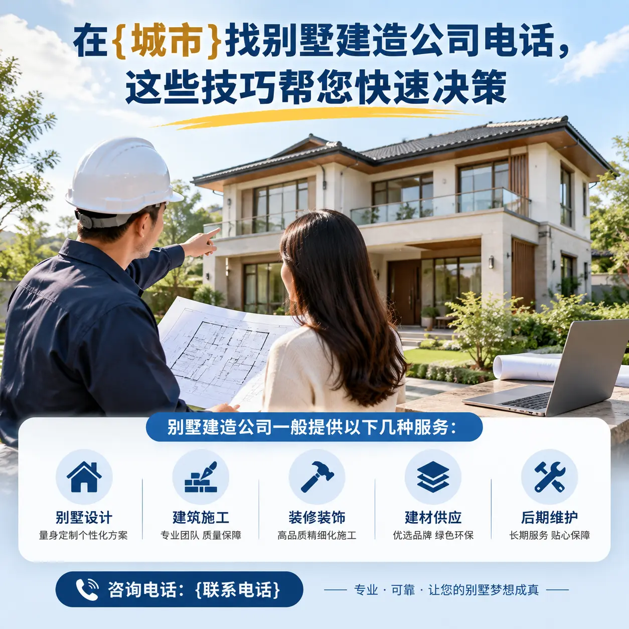 在汇川找别墅建造公司电话,这些技巧帮您快速决策