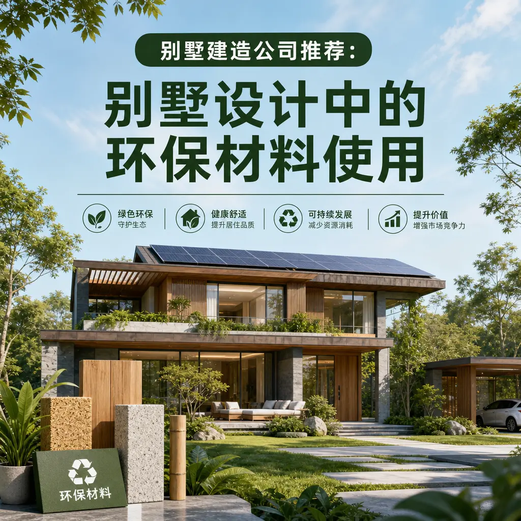 别墅建造公司推荐: 汇川 别墅设计中的环保材料使用