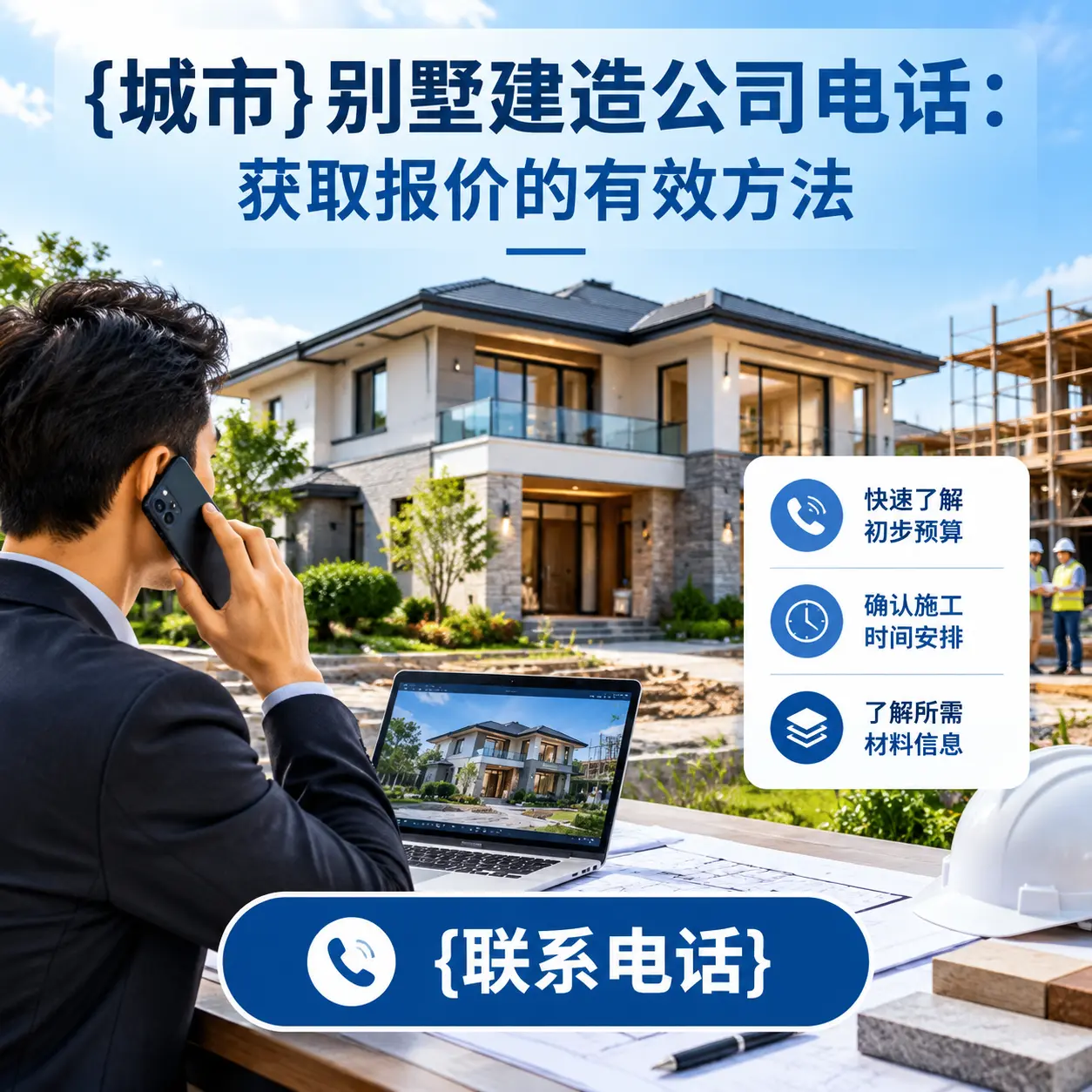 汇川别墅建造公司电话:获取报价的有效方法
