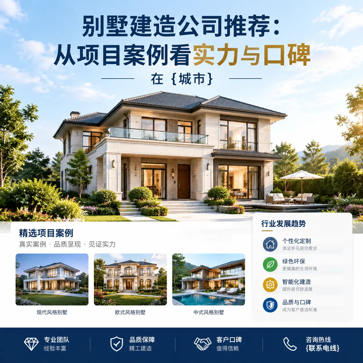 别墅建造公司推荐：从项目案例看实力与口碑在 汇川