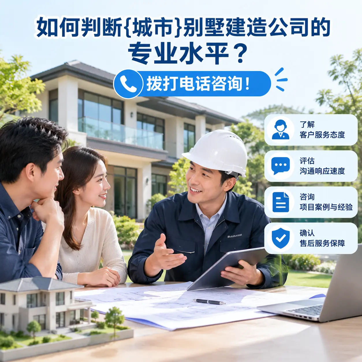 如何判断汇川别墅建造公司的专业水平？拨打电话咨询！